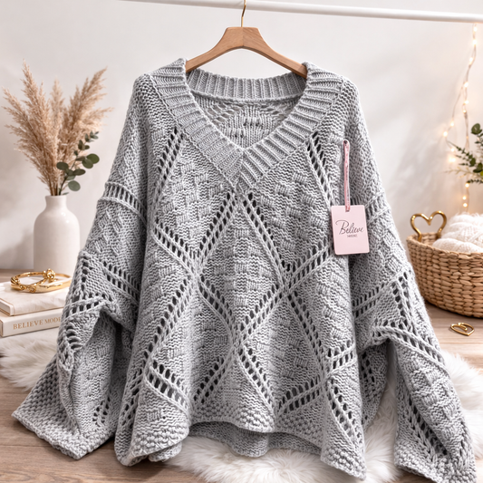 Lochstick Pullover „Valerie“