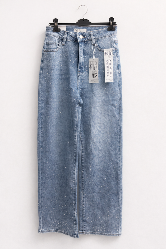 Wide Leg Jeans Glitzer "Juna"