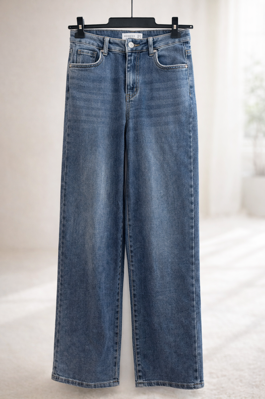 Wide Leg Jeans Dana Blau