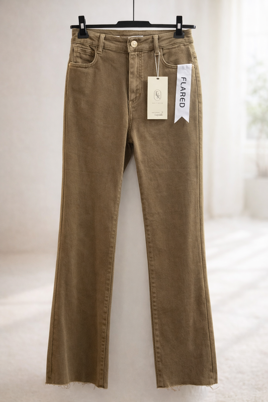 Curvy Flared Jeans Foly Rose