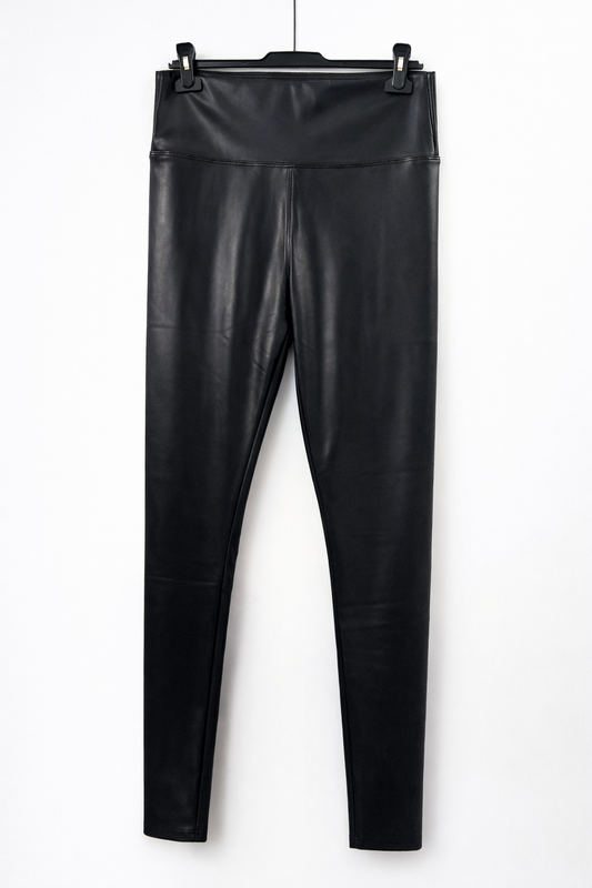 Lederleggins schwarz glänzend