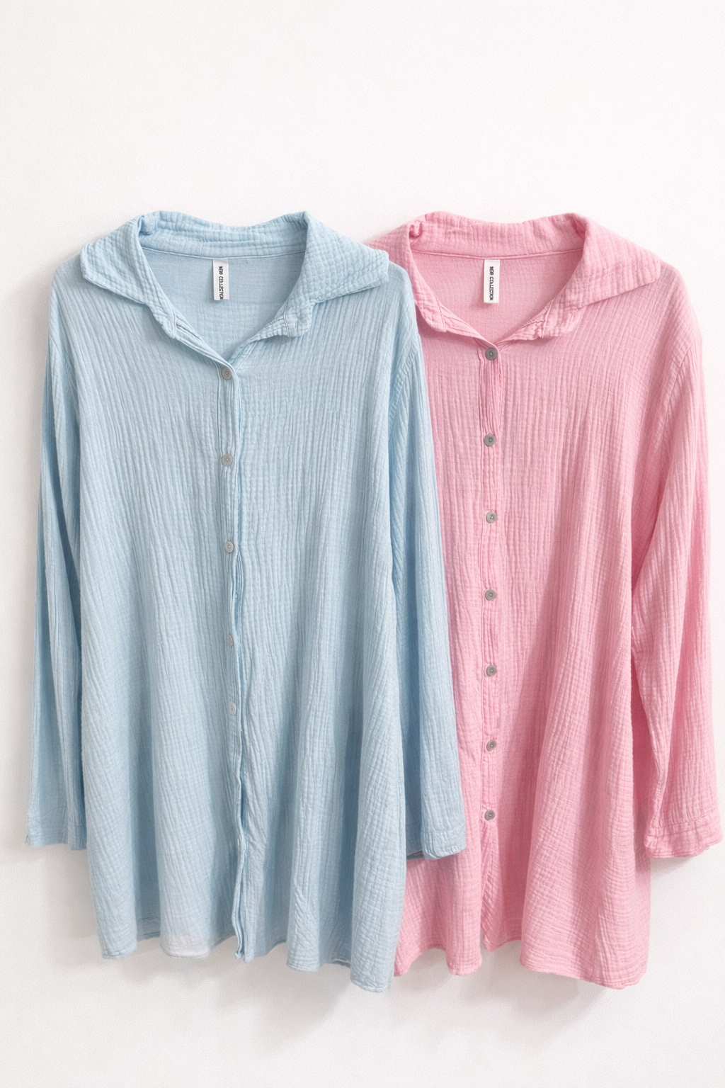 Musselinbluse Lang Plus Size