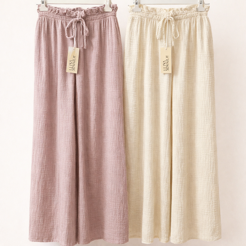 Musselinhose mit Rüschen Bund