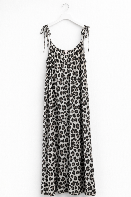 Leo Musselinkleid Maxi