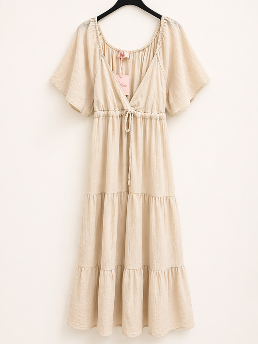 Maxikleid mit Bündchen