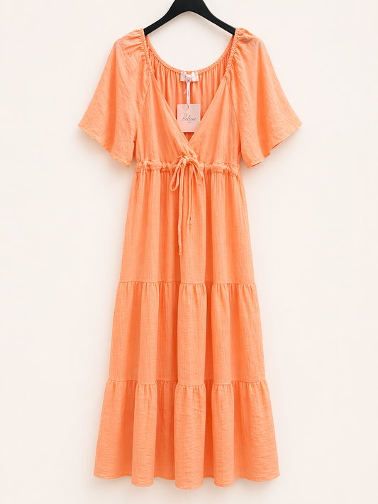 Maxikleid mit Bündchen