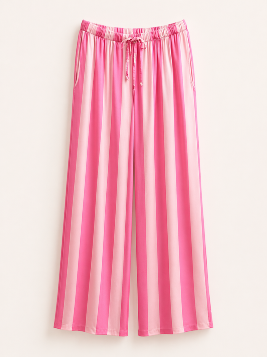 Satinhose gestreift