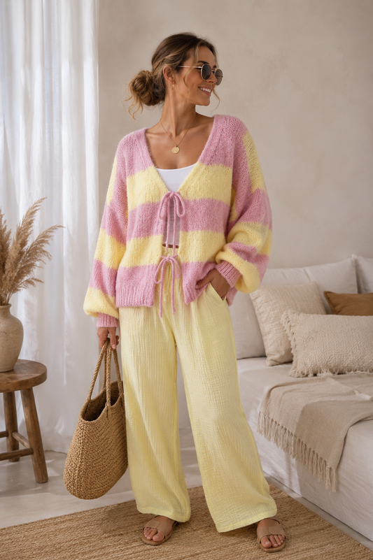 Cardigan Bonbon gestreift