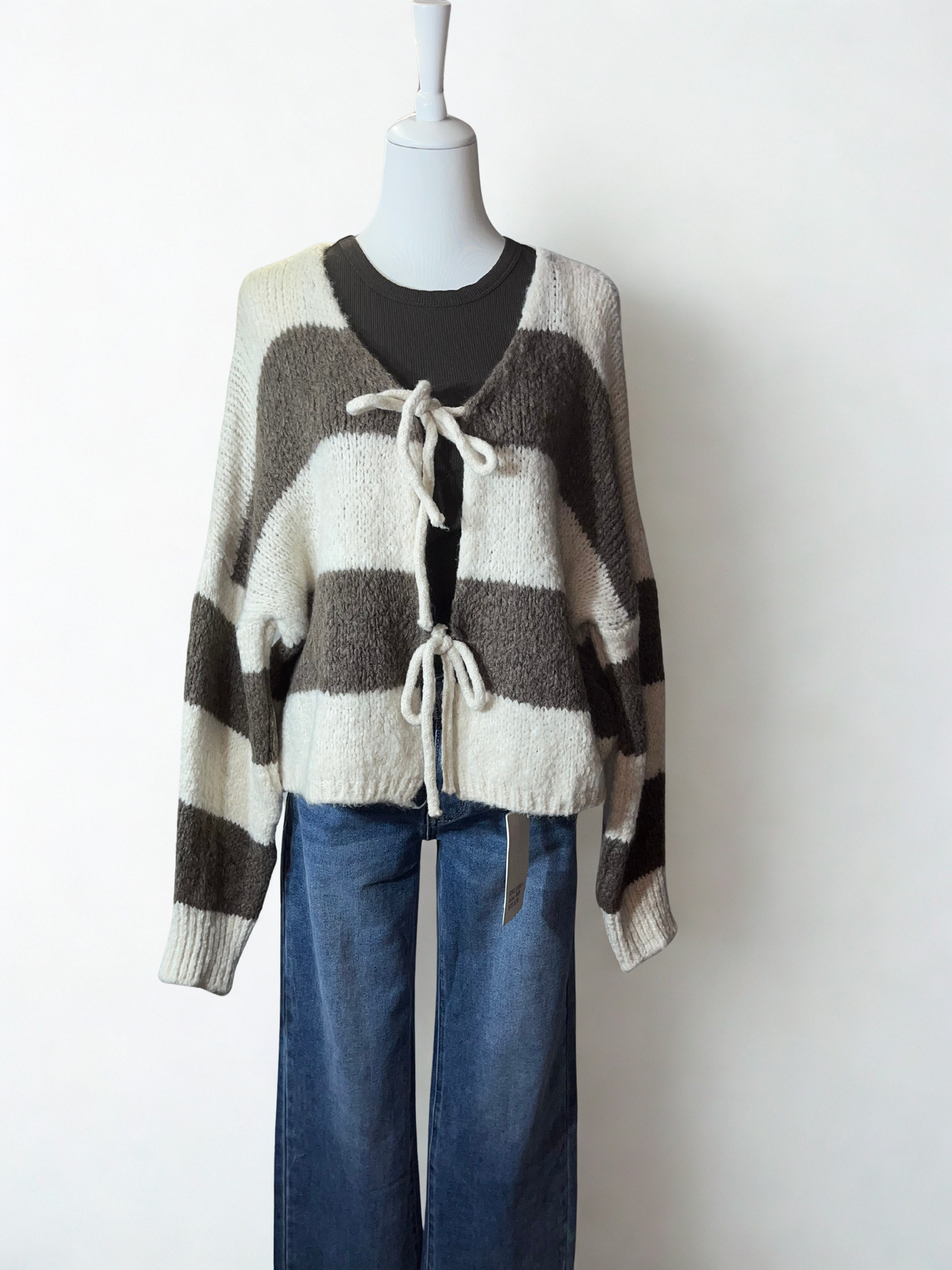 Cardigan mit Schleifen